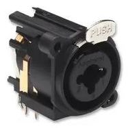 CONNECTOR, XLR, JACK, 6 POLE, THT