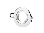 LED line downlight aluminium round adjustable silver sandblasted