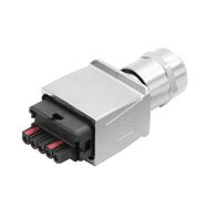 Power plug-in connector (industrial ethernet), Colour: Silver grey, IP65, IP67 Weidmuller