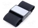 Wristband with magnetic holder; Width: 50mm; fabric GOLDTOOL