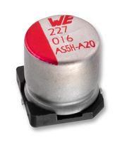 CAPACITOR, 220UF, 16VDC, ALUM ELECT, SMD