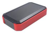 HANDHELD ENCLOSURE, ABS, BLACK/RED