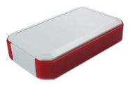 HANDHELD ENCLOSURE, ABS, WHITE/RED