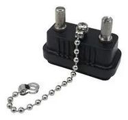WATERPROOF CAP, D-SUB 9POS PLUG CONN
