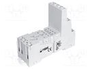 Socket; PIN: 8; 12A; 300VAC; on panel,for DIN rail mounting RELPOL