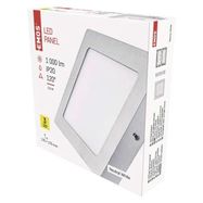 LED panel 170×170, attached, silver, 12.5W neutral white, EMOS