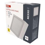 LED surface luminaire NEXXO, square, white, 7.6W, neutral white, EMOS