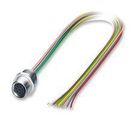 SENSOR CORD, 8P, M8 RCPT-FREE END, 0.5M