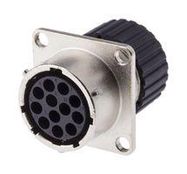 CIRCULAR CONNECTOR, RCPT, 12POS, FLANGE