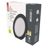 LED recessed luminaire NEXXO, round, black, 12.5W, with change CCT, EMOS