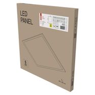 LED panel 60×60, square, built-in, white, 40W neutral w. UGR, Emergency, EMOS