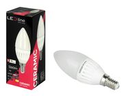 Lemputė LED E14 230V 9W 1260lm žvakės formos, 4000K, keramikinė, LED line PRIME