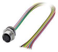 SENSOR CORD, 12P, M12 RCPT-FREE END