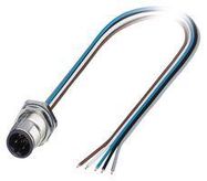 SENSOR CORD, 5P, M12 PLUG-FREE END, 0.5M