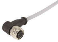 SENSOR CORD, 4P, M12 PLUG-RCPT, 1M