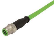 SENSOR CORD, 4P, M12 PLUG-FREE END, 1M