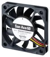 AXIAL FAN, 60MM, 12VDC, 17.6CFM, 37DBA