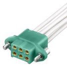CONNECTOR HOUSING, RCPT, 6POS, 3MM