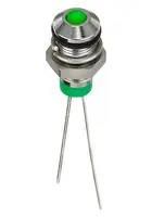 LED INDICATOR, PANEL, 6MM, GREEN, 2VDC
