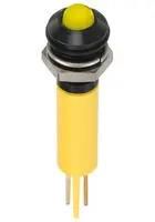 LED INDICATOR, PANEL, 8MM, YELLOW, 110V