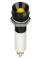 LED IND, 8MM RECE, BLACK, 24V TRI,IP67