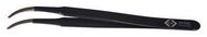 ESD TWEEZER, FINE BENT TIP, 117MM