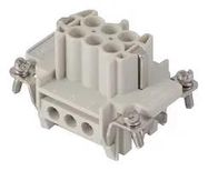 HEAVY DUTY INSERT, RCPT, 6POS, 20-14AWG