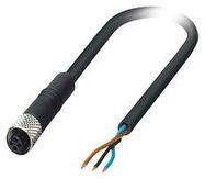 SENSOR CORD, 3P, M5 RCPT-FREE END, 1.5M