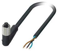 SENSOR CORD, 3P, M5 RCPT-FREE END, 5M