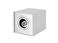 LED line tube surface spotlight square adjustable brushed silver CUBO