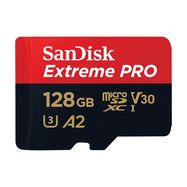 Memory card SANDISK EXTREME PRO microSDXC 128GB 200/90 MB/s UHS-I U3 (SDSQXCD-128G-GN6MA), SanDisk