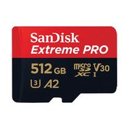 Memory card SANDISK EXTREME PRO microSDXC 512GB 200/140 MB/s UHS-I U3 (SDSQXCD-512G-GN6MA), SanDisk