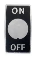 INDICATION PLATE, ON-OFF, ALUMINIUM