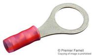 TERMINAL, RING TONGUE, 1/2", 16AWG, RED