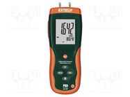 Manometer; 0.001÷2psi; LCD; Meas.accur: ±0,3%; Interface: USB EXTECH