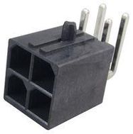 CONNECTOR, HEADER, 4POS, 2ROW, 5.7MM