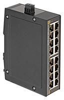 ENET SWITCH, UNMANAGED, 16PORT, DIN RAIL