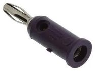 BANANA PLUG, 15A, SOLDERLESS, VIOLET