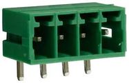TERMINAL BLOCK, HEADER, 4POS, R/A, TH