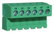 SCREW TB TO MALE HEADER, 6POS, 28-14AWG