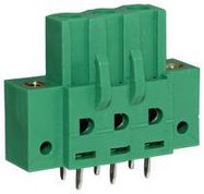 TERMINAL BLOCK, SOCKET, 3POS, R/A, TH