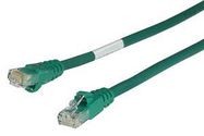 PATCH CABLE, RJ45, CAT6, 0.5M, GREEN