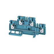 Multi-tier modular terminal, PUSH IN, 4 mm², 800 V, 32 A, Number of levels: 2, blue, orange Weidmuller