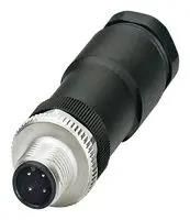 SENSOR CONNECTOR, M12, PLUG, 4POS