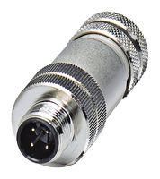 SENSOR CONNECTOR, M12, PLUG, 4POS