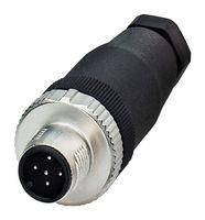 SENSOR CONNECTOR, M12, PLUG, 5POS