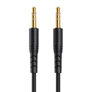 Mini jack 3.5mm AUX cable VFAN L04 1m, gold plated (black), Vipfan