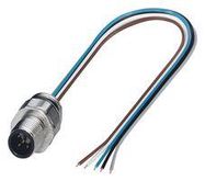 SENSOR CORD, 5P, M12 PLUG-FREE END, 0.5M