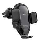 Gravity car mount VFAN W02 with 15W Qi inductive charger (black), Vipfan