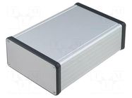 Enclosure: with panel; 1455; X: 103mm; Y: 160mm; Z: 53mm; aluminium HAMMOND